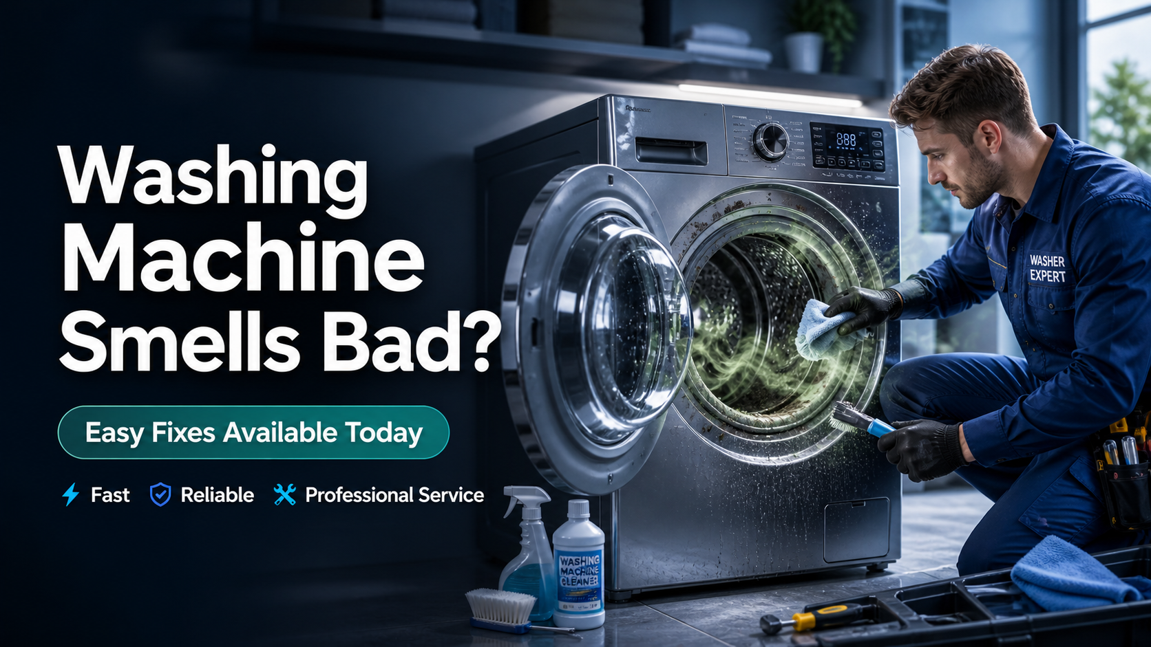 Washing Machine Smells Bad? Easy Fixes with FixNow Appliances
